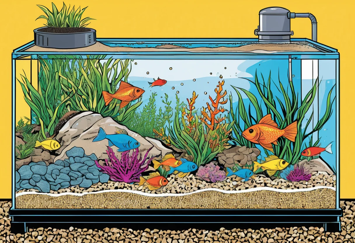 Aquarium Bodengrund richtig schichten und einrichten